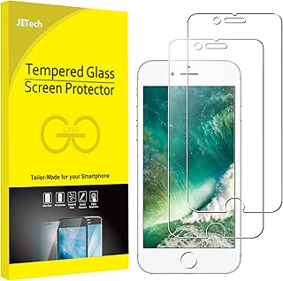 JETech Screen Protector for iPhone 8 and iPhone 7 4.7-Inch, Tempered Glass Film, Case-Friendly, HD Clear, 2-Pack